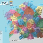 Mapa da Galiza. Desenho: Nós-UP.